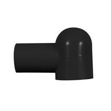 Large Black PVC Insulating Boot - Cable Entry 13mm, Terminal 17mm diameter 10 pk