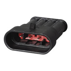 Superseal 1.50mm Male Blade Housing only - 4 Way Pk 100