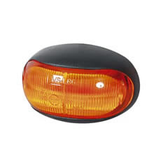 Durite Amber LED Oval Side Marker Lamp - 12/24V