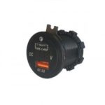 Durite Quick Charge USB Socket + Type C - 12V/24V
