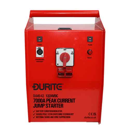 Durite Heavy Duty AGM Batteries Powered Booster Pack - 12/24V, 7000A