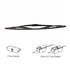 Heavy-Duty 22" 550mm Wiper Blade - Bolt & Spacer Fitting
