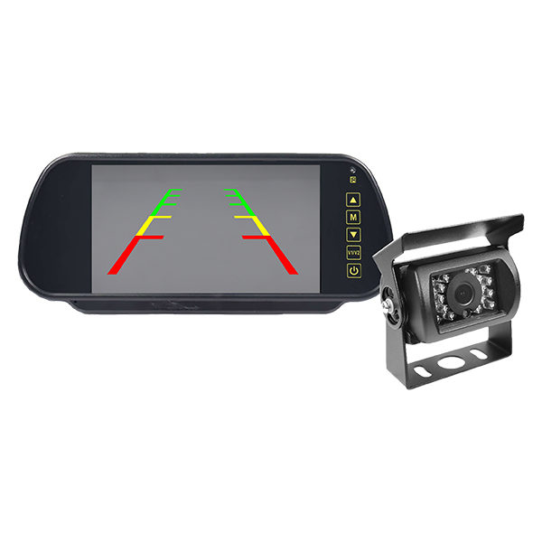 Durite 7" 1080p AHD Mirror Monitor Cam Kit (2 camera inputs, incl. 1 x 1080p CMOS camera)