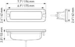 Hella 1FB 358 176-221 Black Magic LED Mini Light Bar 6.2 Flush Mount Flood - Image 4