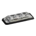 LED Autolamps SSLED3DVA ElectraQuip 12V / 24V Super Slim 3 LED Warning Lamp AMBER