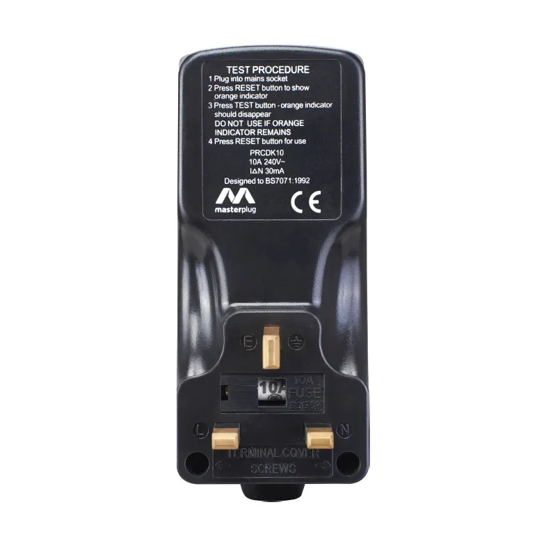 Masterplug PRCDKB-MP RCD Plug Adapter 13A 2 Pole 240V AC - Image 4