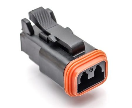 Amphenol Industrial AT Automotive Connector Plug 2 Way - Black