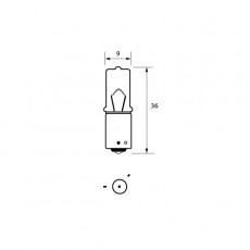 Bulb 24V 21W BAY9S OSP HALOGEN Pk10