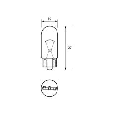 504 12V 3W W2.1 x 9.5D 10mm